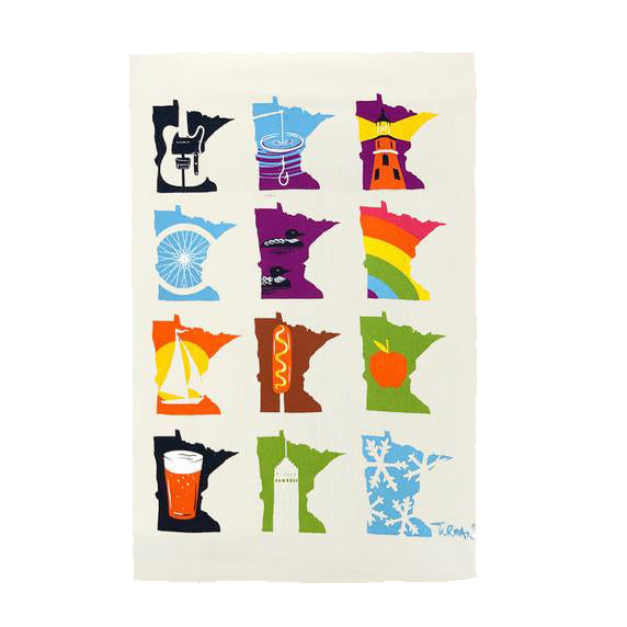 Minnesota Months Tea Towel