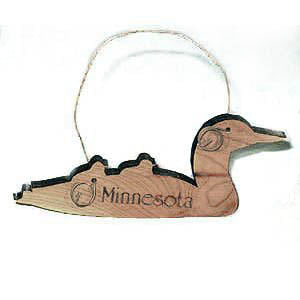 Wooden Loon Ornament