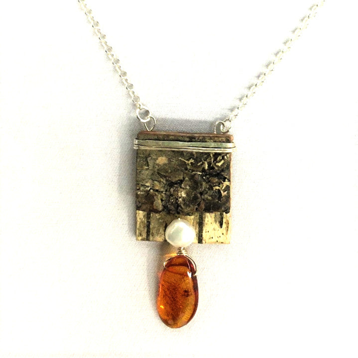 Tessoro Baltic Amber and Pearl Jewelry