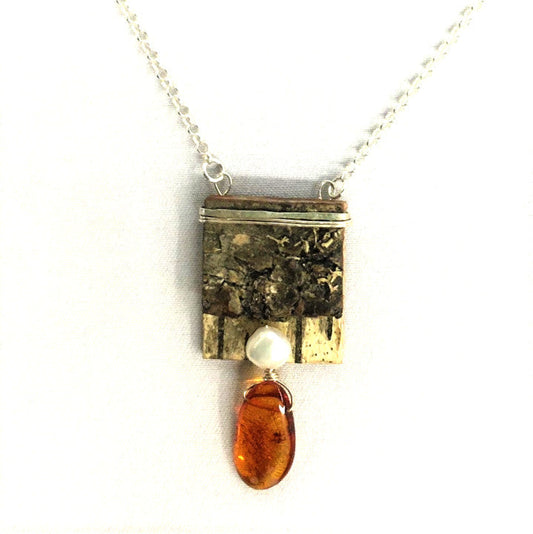 Tessoro Baltic Amber and Pearl Jewelry