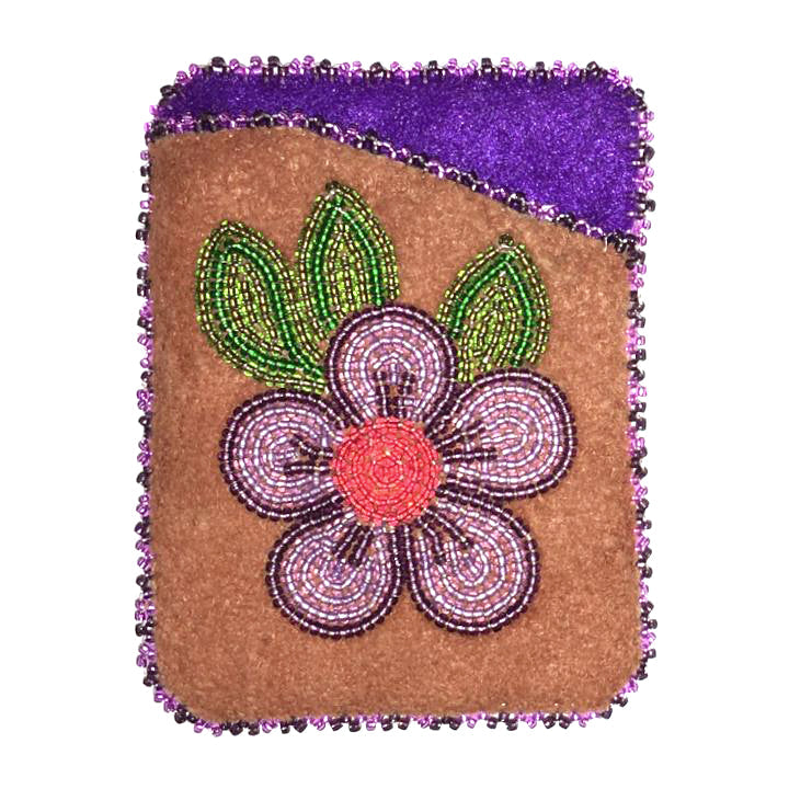 Beaded Moosehide Card Holder