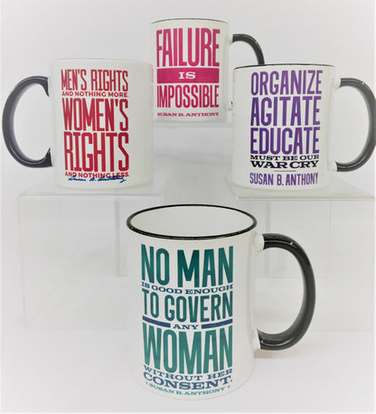 Susan B. Anthony Quote Mugs