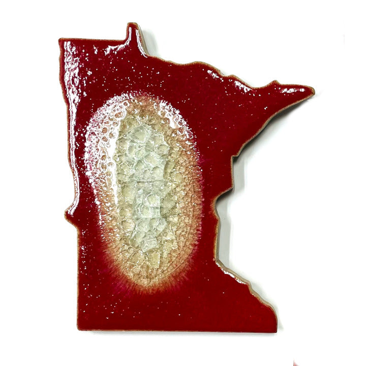 Geode Crackle Minnesota Coaster