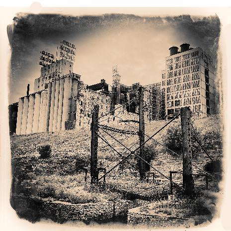 Cityscape Minneapolis Photo Tile Coaster