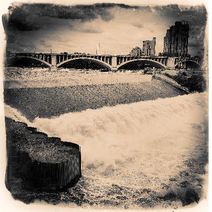 Cityscape Minneapolis Photo Tile Coaster