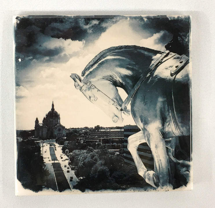 Cityscape St. Paul Photo Tile Coasters