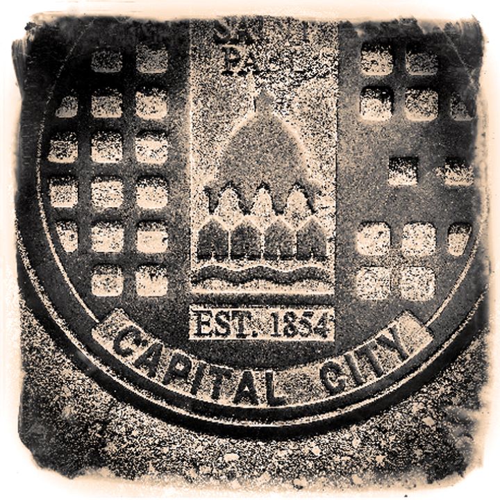 Cityscape St. Paul Photo Tile Coasters