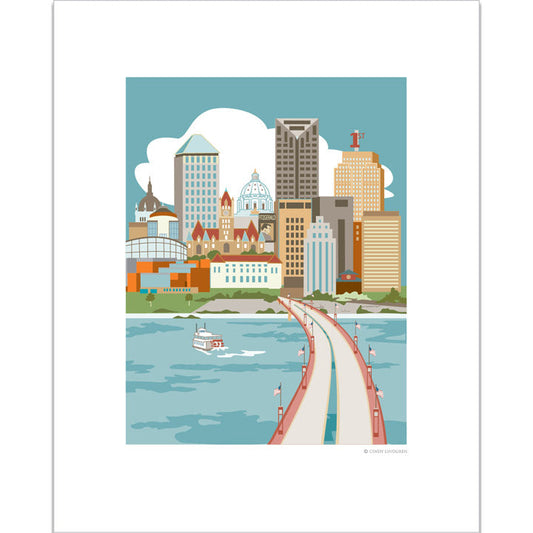St. Paul River View Print