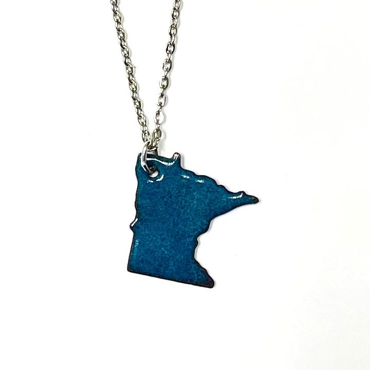 Twisted Trinkets Minnesota Shape Necklace