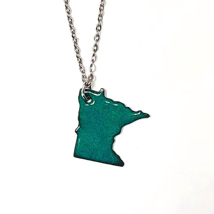 Twisted Trinkets Minnesota Shape Necklace