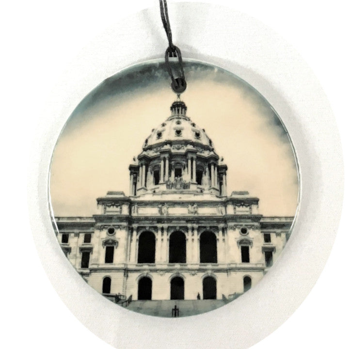 Cityscape Photo Tile Ornament