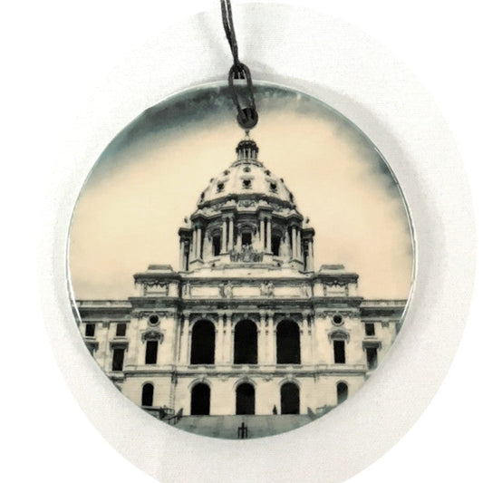 Cityscape Photo Tile Ornament