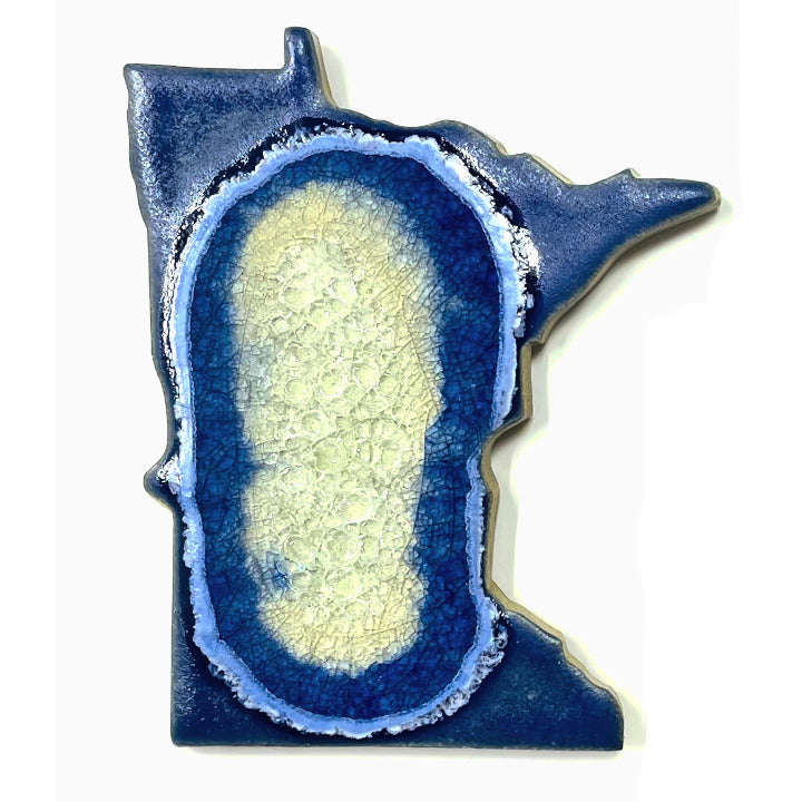 Geode Crackle Minnesota Coaster