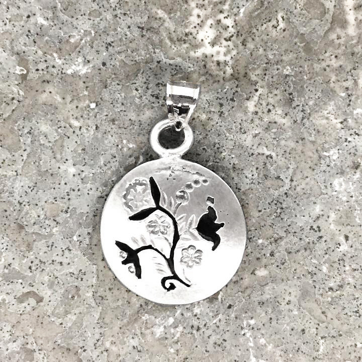 Lineage Designs Shadow Floral Pendant