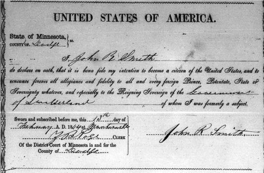 Historic Naturalization Record Search Request