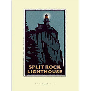 Split Rock Lighthouse Night Print