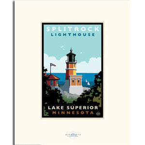 Split Rock Lighthouse Lake View Print